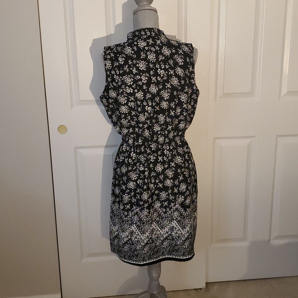 Speed Control Black and White Sleeveless Lightweight Dress Size L - Picture 5 of 8